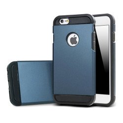 iPhone 5S 5 Slim Fit Armor Hybrid Case (Navy Blue)